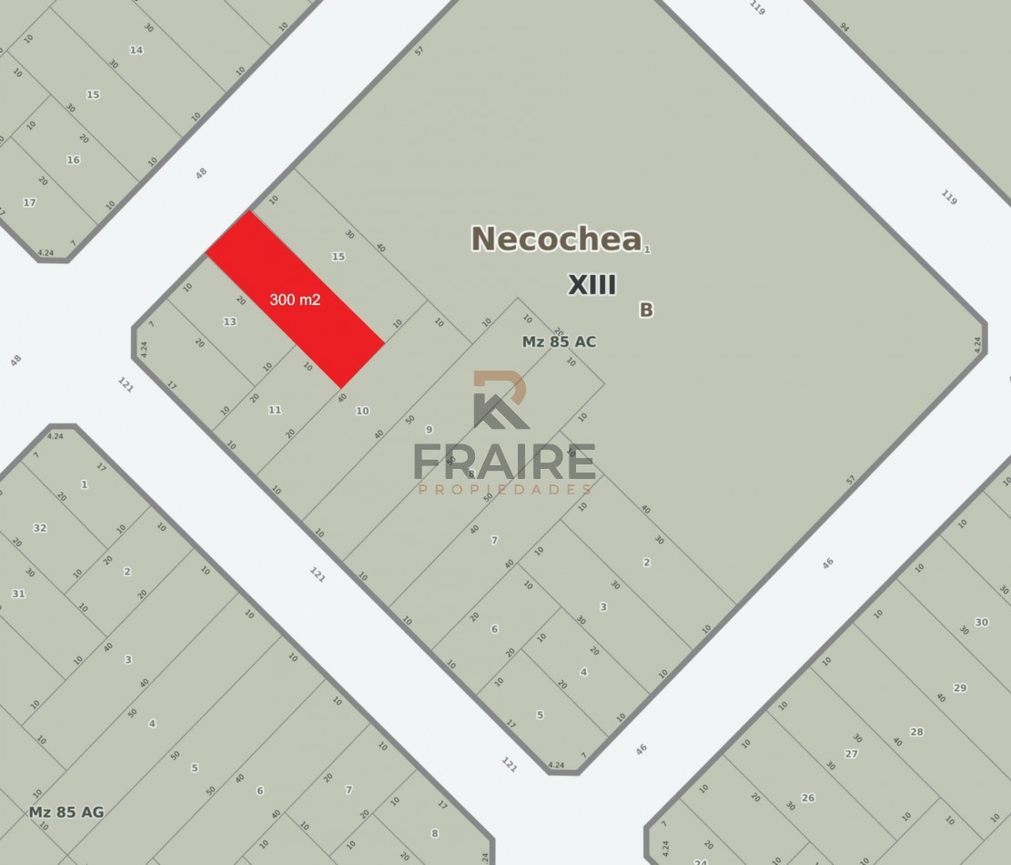 LOTE DE 10m x 30m - NECOCHEA